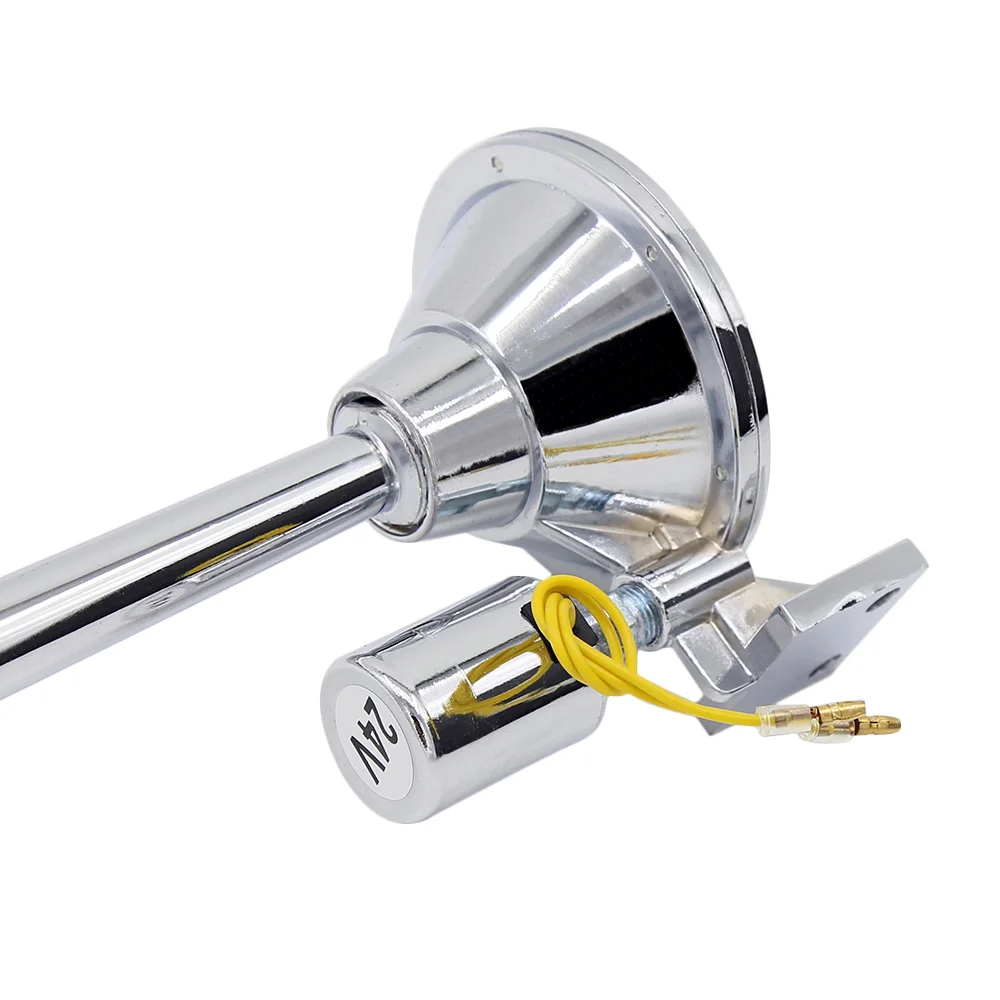 

145dB Single Trumpet Air Horn with Weather Protection Cover Exterior Roof Mounting for Car Truck Boat