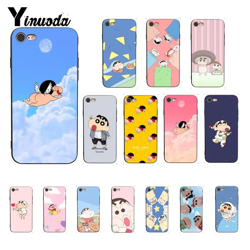 Yinuoda милый чехол для телефона с рисунком из мультфильма Crayon Shin-chan iPhone X XS MAX 6 6s 7 7plus 8