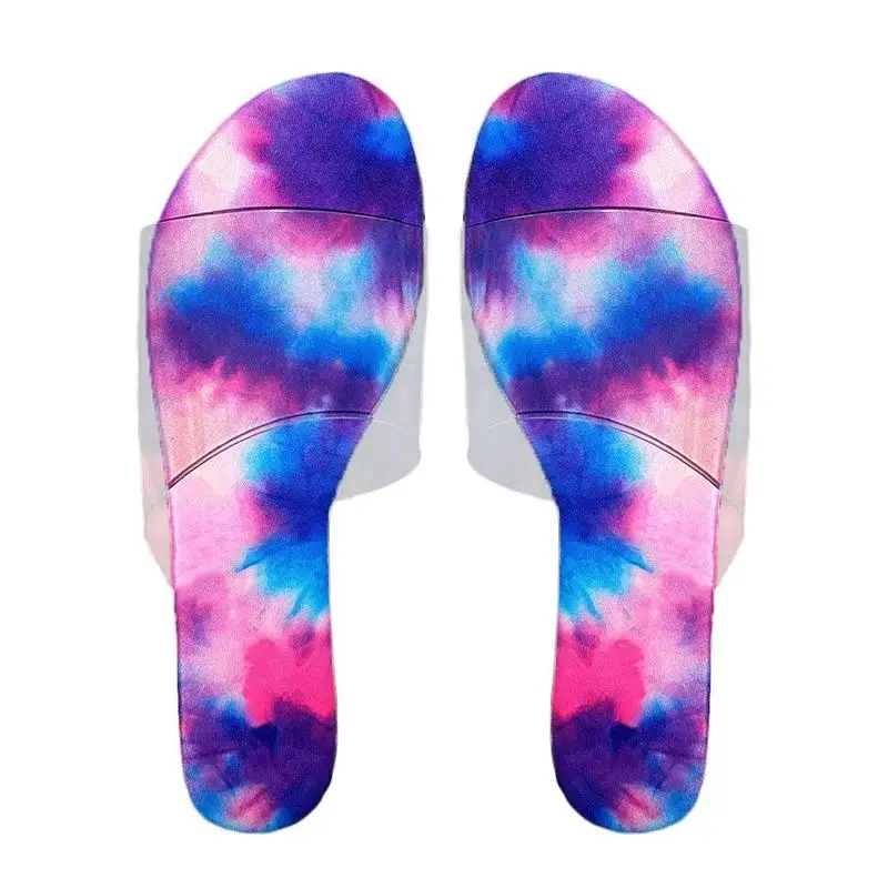 rainbow clear sandals