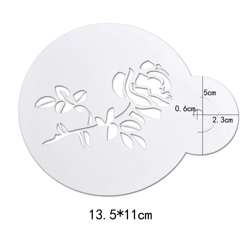 6 шт трафареты для украшения кофейного молочного торта капучино необычная модель печати шаблон для распыления пены кофе