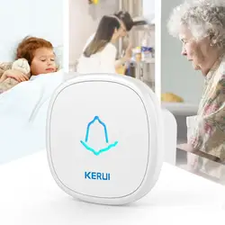 Wireless Doorbell Button 433M Frequency Doorbell F52 Single Button Elderly Pager Doorbell For Hotels Apartment Families Office