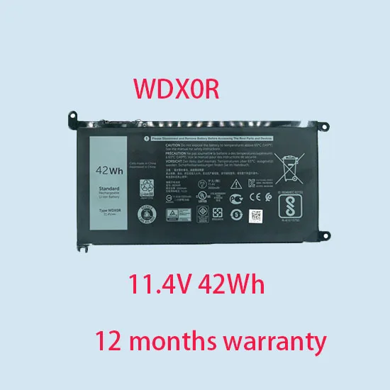 Hot sale notebook Battery For Dell WDX0R WDXOR T2JX4 11.4V 42Wh laptop battery | Компьютеры и офис