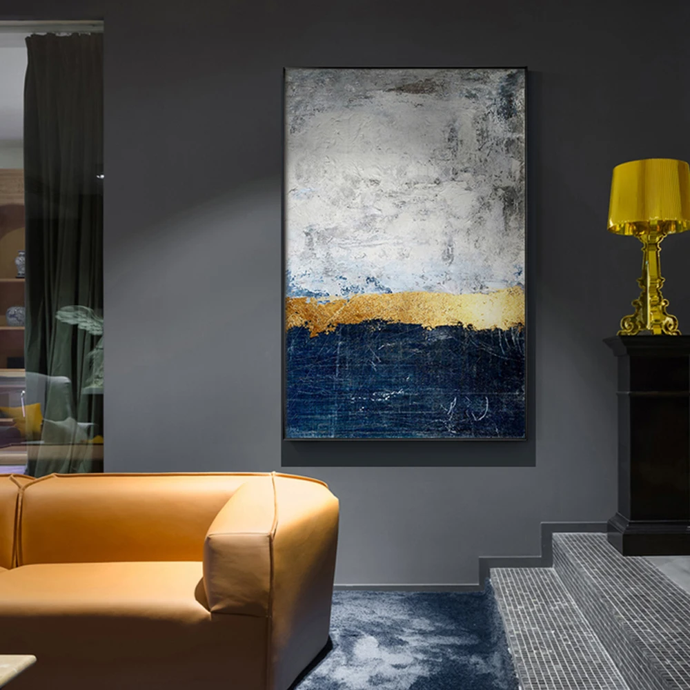 hand made 100% oil painting on canvas modern  Best Art Abstract oil painting Golden years XD1-309 (1)