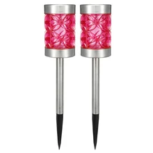 2 шт. светодиодный солнечный полый светильник для газона, садовый светильник, наружное украшение, дорожка, светильник для газона, солнечный пейзаж, лампа для двора, Прямая поставка