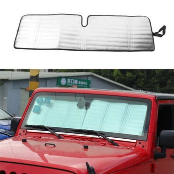 

Windshield Sunshade Shade for Jeep Wrangle TJ JK JKU 1997-2017 2/4 Door Protection Insulation Sunscreen UV Protection 1pcs