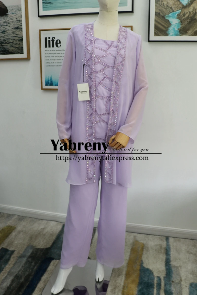 lavender plus size pant suit