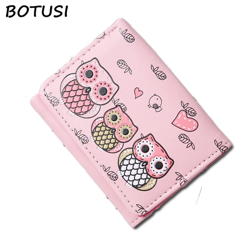 Good Value Women Wallets Female Purse Carton Ladies Card-Bag Small Fashion BOTUSI for Owl ABNJYa0O