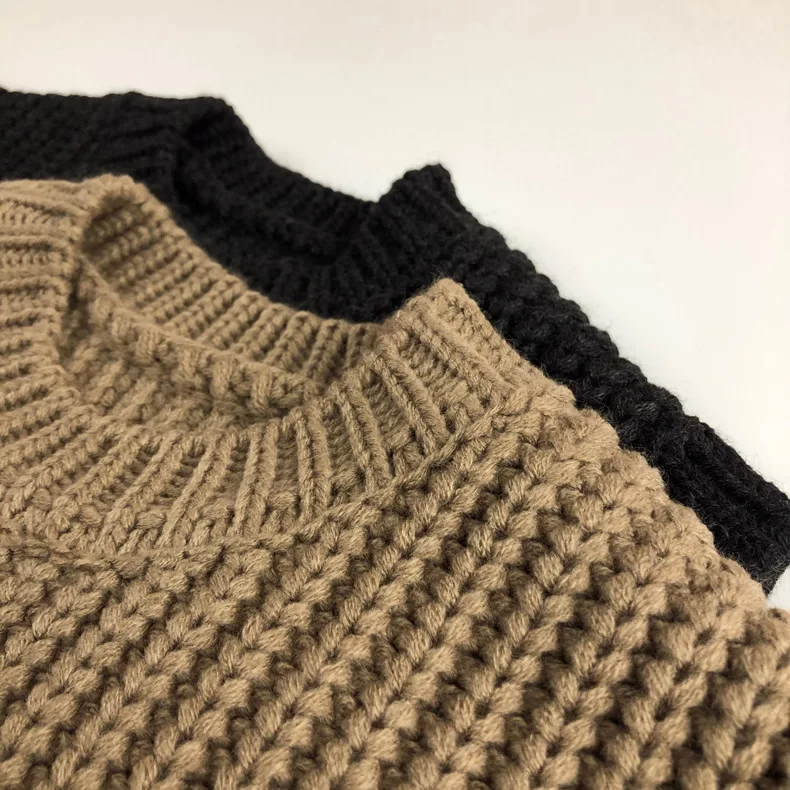 New Winter Baby Boys Knitted Vests Korean Style Solid Color Sleeveless Tops Baby Kids Casual Waistcoats