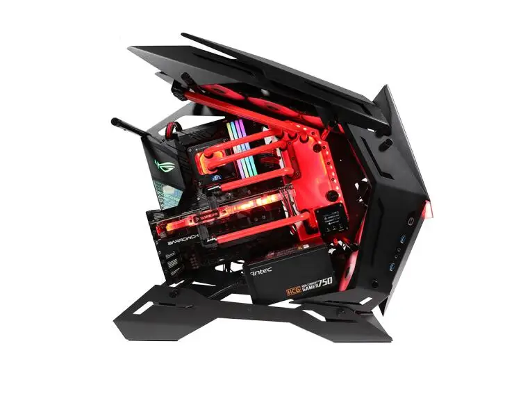 JONSBO MOD-3 чехол для компьютера(поддержка XL-ATX материнской платы/360 водяное охлаждение/5 В ARGB mecha светильник эффект/6 Положение вентилятора - Цвет: Черный