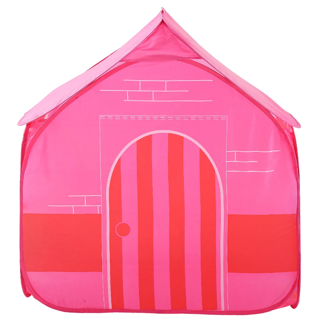 Foldable Pink Ice Cream Themed Tent Playhouse for Kids Indoor Outdoor Play, 35.4''L x 35.4''W x 35.4''H