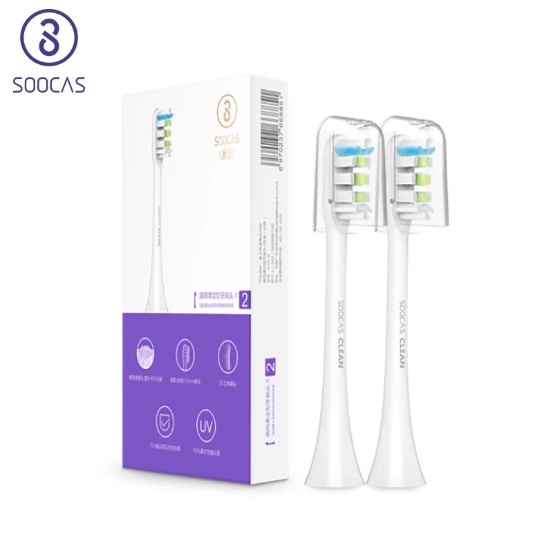 Насадки для зубной щетки Soocas X3 X3U X1 X5 2 шт. в коробке|Электрические зубные щетки| |