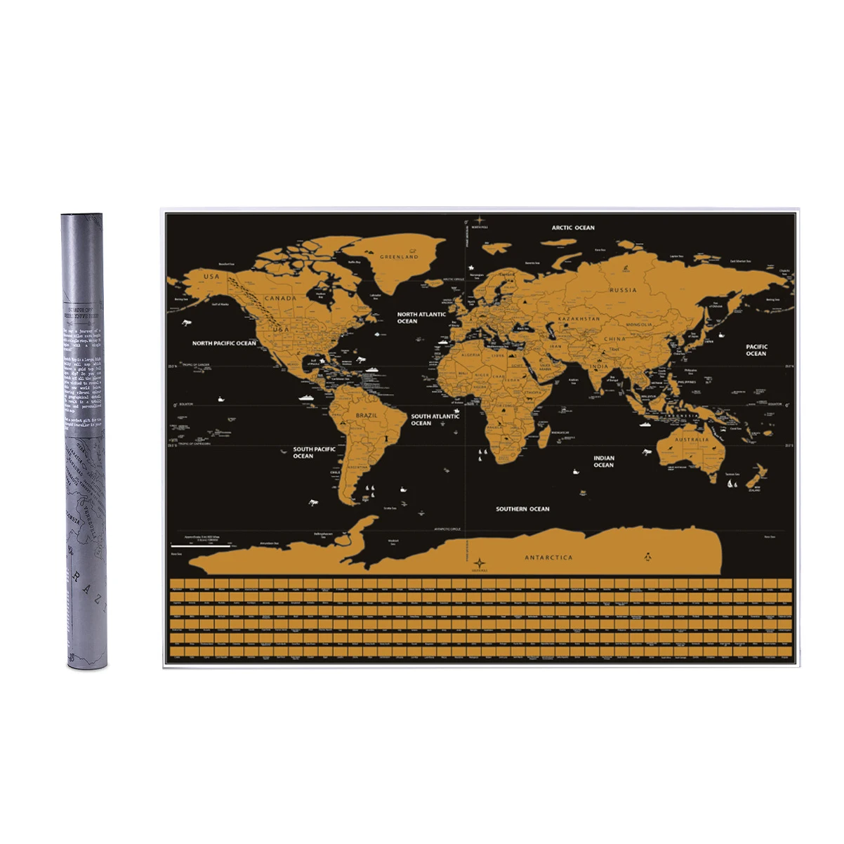 С картой мира нарисованная стены Стикеры черного и золотого цвета с изображением национального флага географическая карта путешествия Сотрите карты Прямая - Цвет: 82x59cm