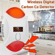 4,5 в беспроводной светодиодный цифровой дисплей домашний датчик угарного газа детектор угарного газа Aalarm датчик с сигнализацией 85 дБ