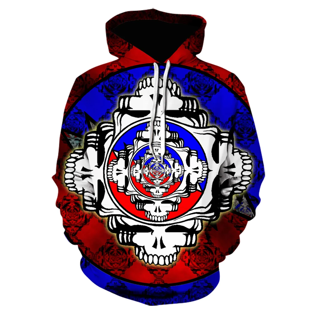 

Man&women Hipster Colorful Skull Fashion Hoodies 3D Printed Punk Rock Big Size Streetwear autumn and winter Pullover sudaderas