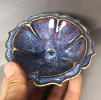 

Chinese Old Porcelain Blue Glazed Porcelain Brush Wash Home Decoration