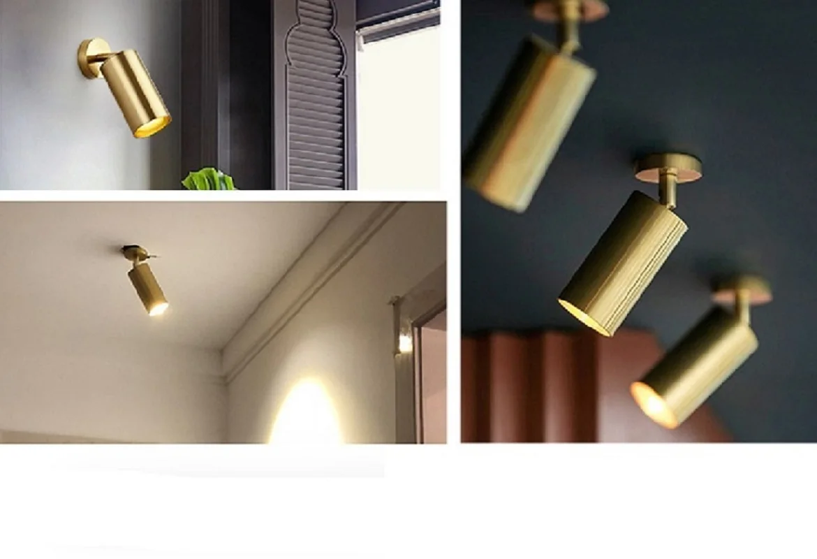 Adjustable light LED Bronze Black White7W 9W 12W Vintage Industrial Wall Sconce Lights Retro Wall Lamp AC90V-260V GU10 Indoor