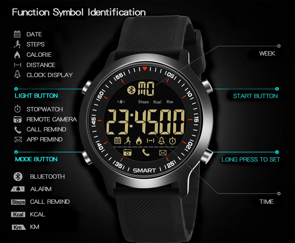 SYNOKE Smart Watch Men 2019 Call Reminder Bluetooth Calorie Metal Strap IP67 Waterproof IOS Android relog inteligente hombre