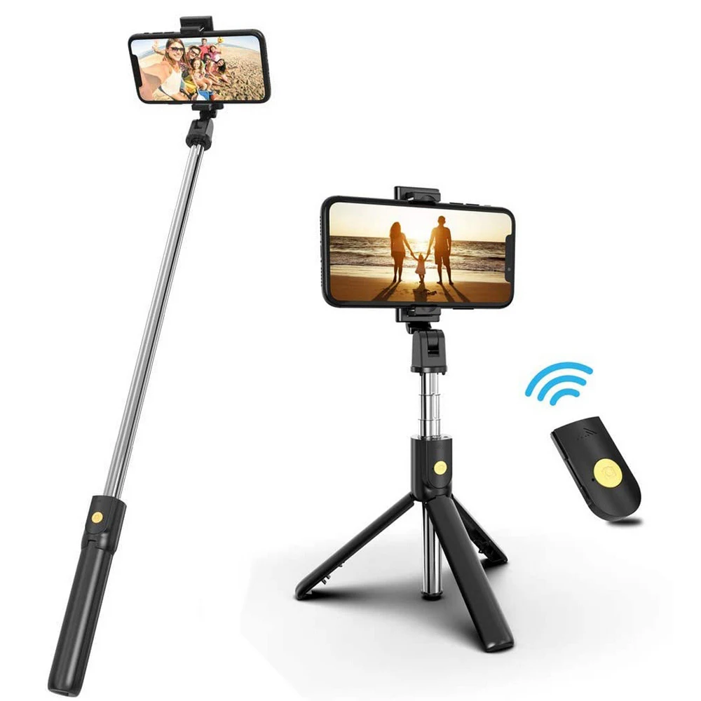 

Selfie Stick Tripod, Extendable Bluetooth with Wireless Remote for iPhone XR/11/11Pro/Xs/X Galaxy Note 10/S20/Google/Huawei More