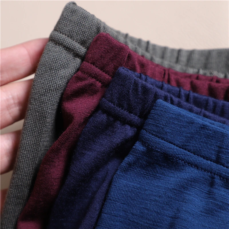 cotton boxers for men 100% Merino Wool Men Underwear Men Boxer Brief Underpants 9inch Performance Men Underwear Wicking Breathable Soft USA Size S-2XL tight boxers