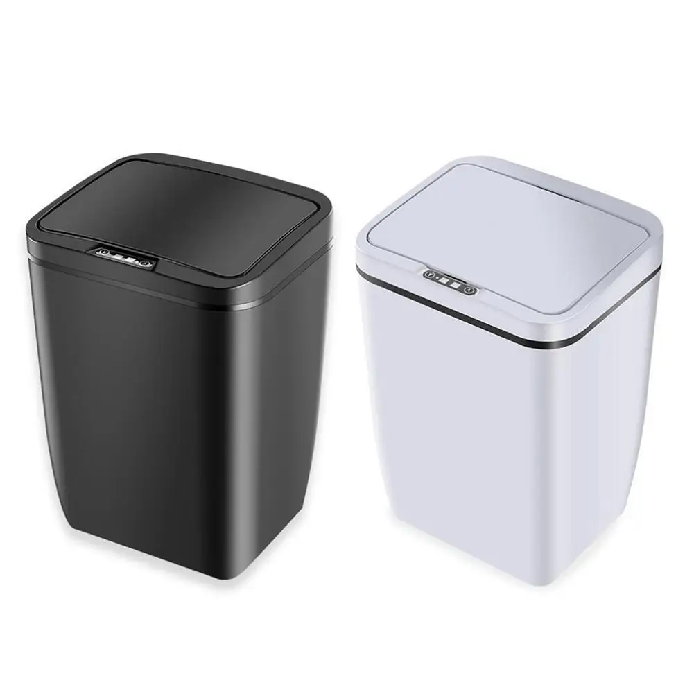 

12L Kitchen Home Inductive Automatic Sensor Dustbin Stainless Steel Waste Bin Storage Garbage Trashcan Rubbish Bathroom Smart #