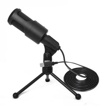 

VODOOL SF-960B USB Capacitive Microphone Studio Teaching Speech Audio Live Gaming Omnidirectional Speaker Mic with Bracket