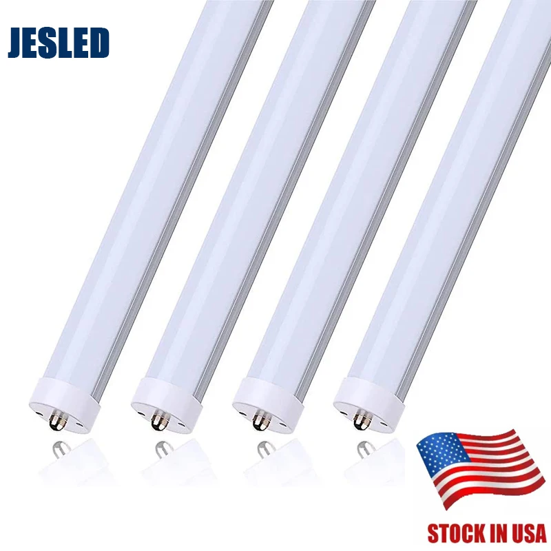 

FA8 8FT LED Bulbs 45W (100W Equivalent) Dual-Ended Power Ballast Bypass 4800LM 6000K Frosted Cover Fluorescent Light Bulbs Re