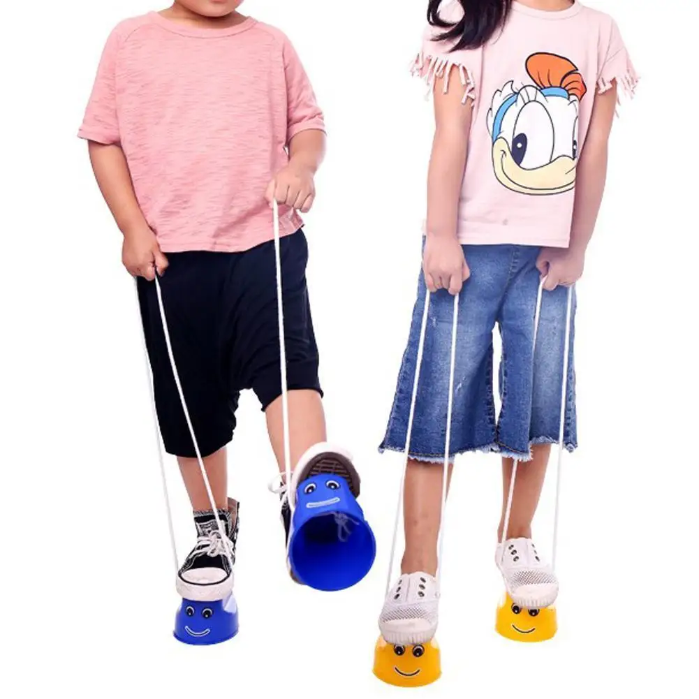 1 пара детских утолщенных пластиковых Stilts Balance Sense обучающая игрушка смайлик сорго тренировочный инструмент для детского сада спорта на открытом воздухе