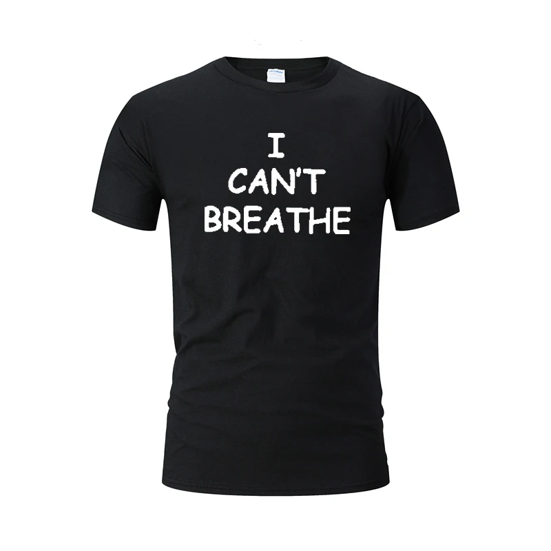 Футболка унисекс с принтом I Can't Breath для мужчин и женщин футболка из 100% хлопка