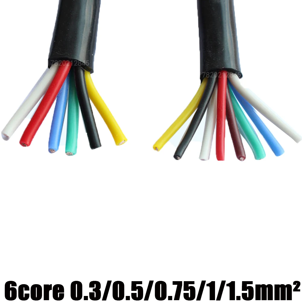 Электрический Удлинительный кабель YGC YGZ 6 контактов 15AWG 17 awg18awg 20AWG 22AWG