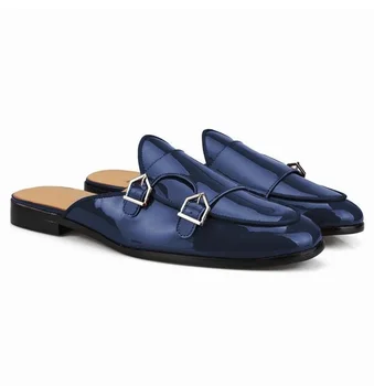 

Men pu Leather Shoes Casual Shoes Dress Shoes Brogue Shoes Spring Vintage Classic Male Casual summer slippers men F78