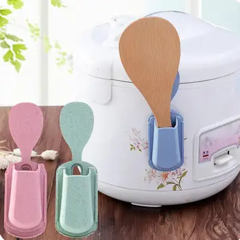 

Wall Mount Tablespoon Rice Scoop Fork Spoon Holder Sucker Household Kitchen Tool Dress up as bright kitchen corner