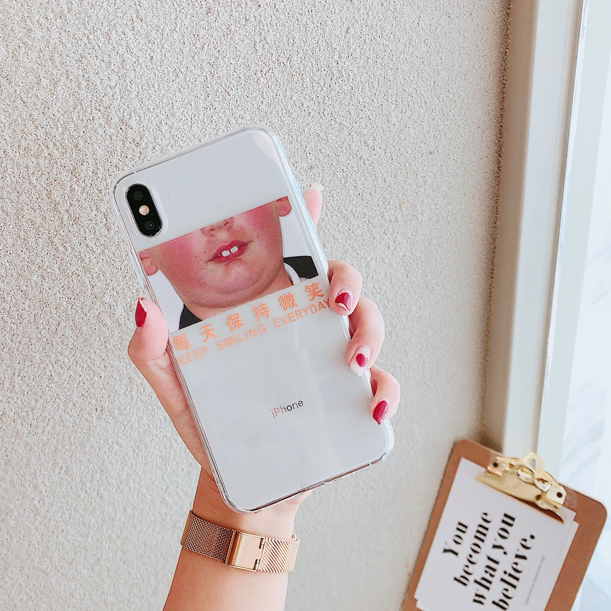 

Lovely Cute Smiling Face Transparent Case For Apple iphone 6 6S 7 8 Plus X XR XS Max Cover Ip 6plus 7plus 8plus XsMax Soft Cases
