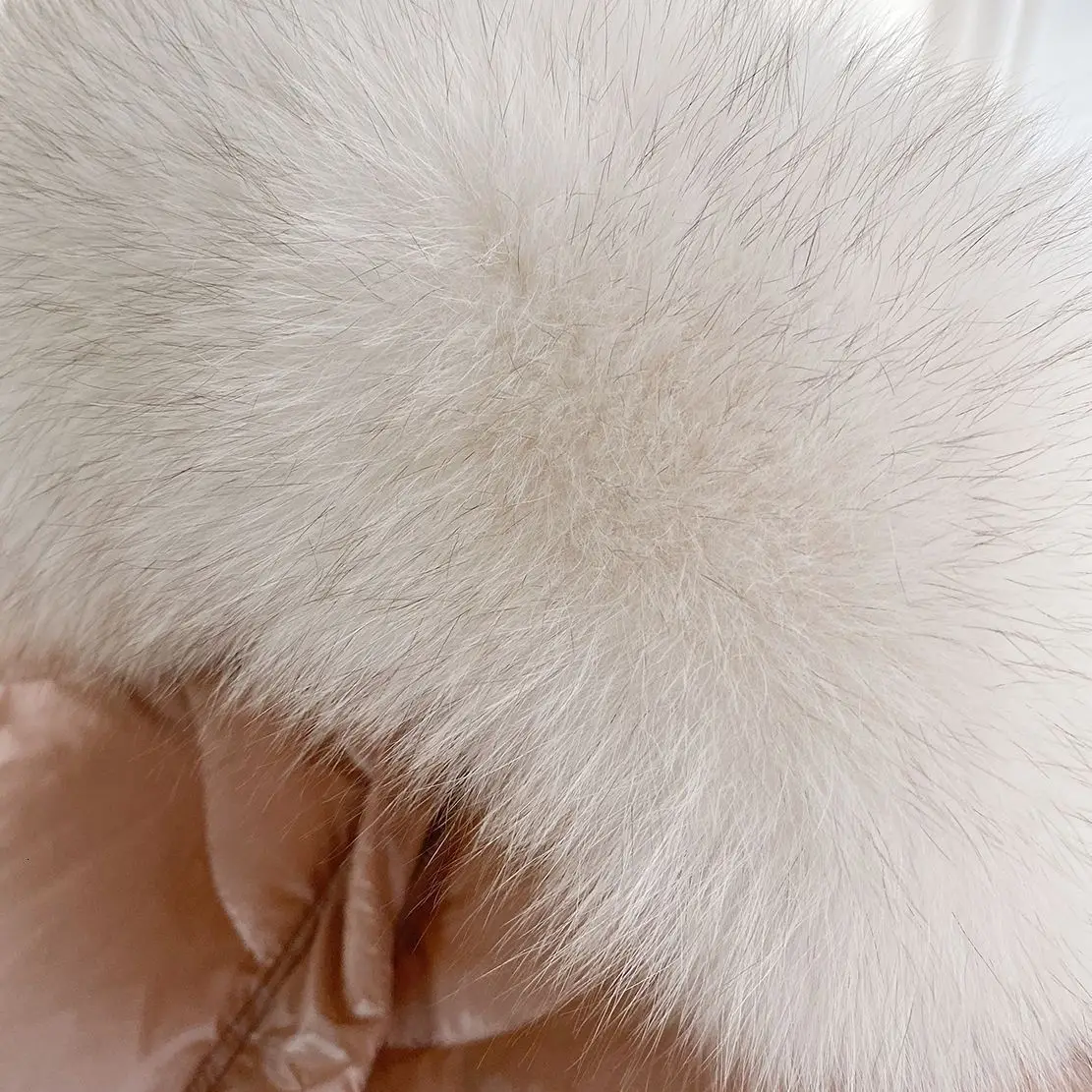 Winter down coat women light luxury large silver fox fur collar noble long white duck down ladies down jacket female QY9769