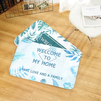 

New Anti-Slip Carpet Doormat Bedroom kitchens living room Doormat Mat Bath Rug Print Non-Slip Doormat Welcome Floor Mats Carpet