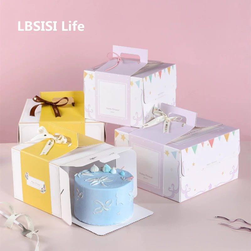 LBSISI Life 5 шт. желтая/Розовая портативная бумажная коробка подарок на день рождения