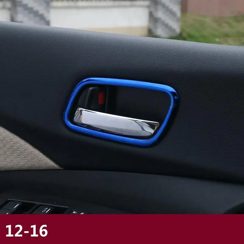 Version C Автомобильная чашка Шестерня панель интерьера Automovil Автомобильная хромированная крышка украшения части стикер полоса 12 13 14 15 16 для Honda CRV - Название цвета: Version C