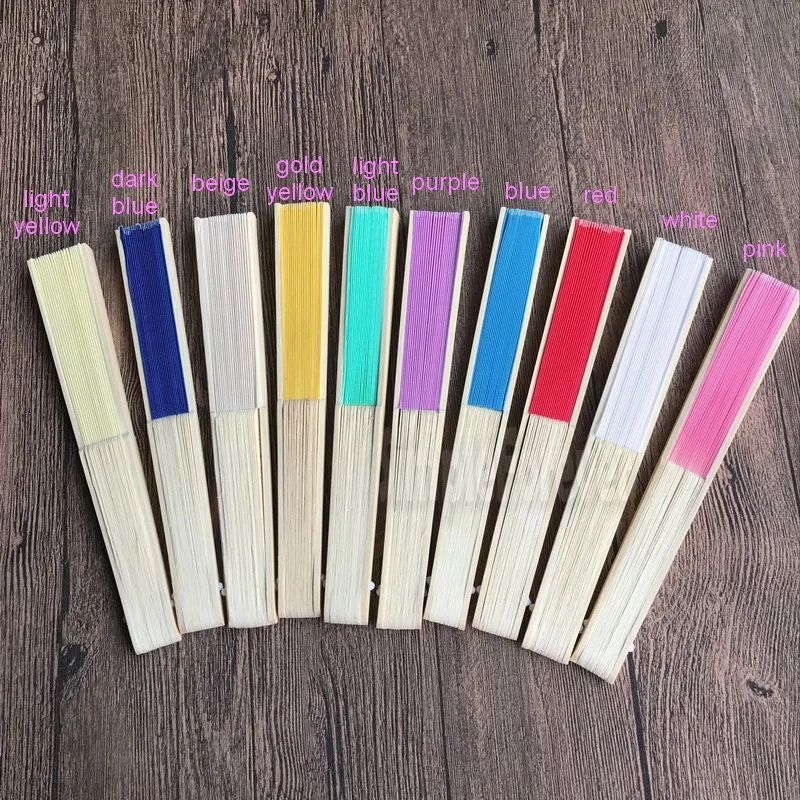 Персонализированные Свадебные шелковые ткани веер ручной работы бамбуковый