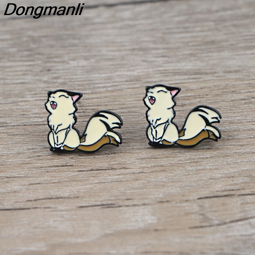 

BG382 Dongmanli 1 Pair Cute Animal Earrings Anime Stud Earrings for Girls Women Kids Birthday Gift Lovely Jewelry