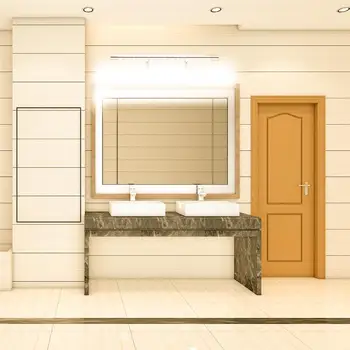 

Modern Stainless Steel LED front mirror light bathroom makeup wall lamps led vanity toilet wall mounted sconces lighting fixture