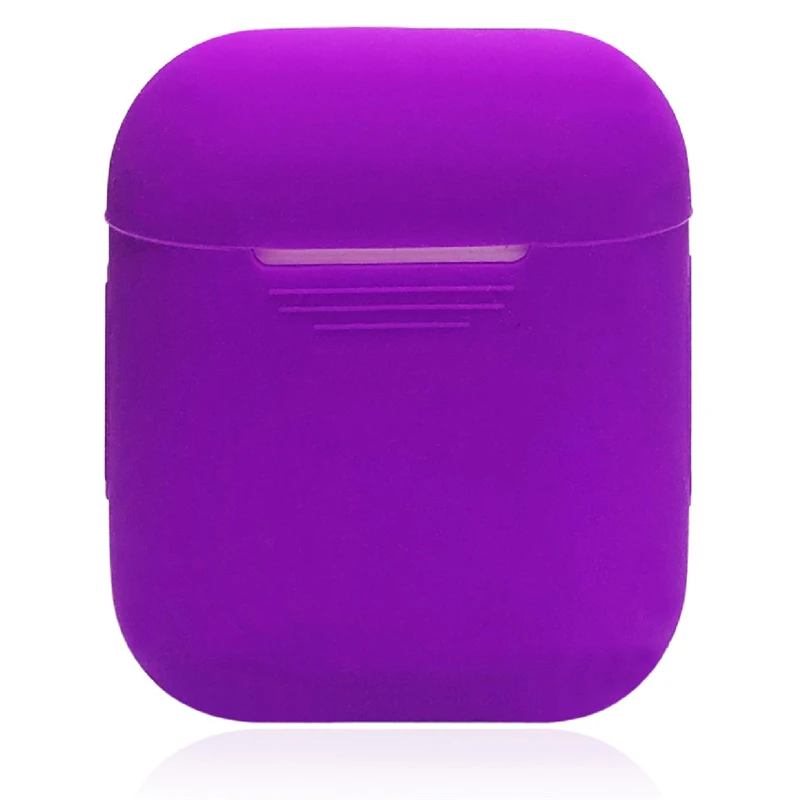 Purple Briame ТПУ силиконовый Bluetooth беспроводной чехол для наушников для AirPods защитный чехол Аксессуары для Apple Airpod зарядная коробка - Цвет: Purple
