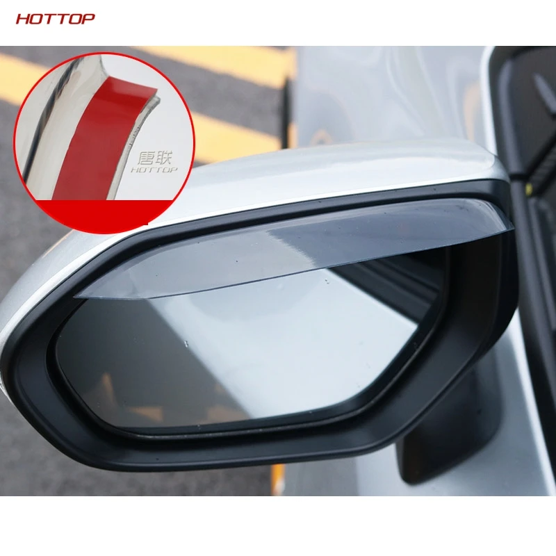 ABS Translucent Rearview Mirror Rain Eyebrow Shield Cover for Toyota