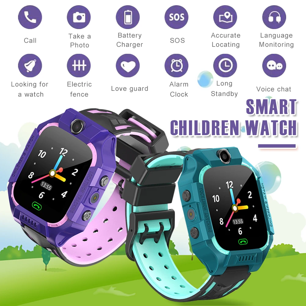 

E12 Children's Smart Watch Camera SOS Call Anti Lost LBS Positioning Tracker Voice Monitoring Kids Smart Watch Baby Phone Watch