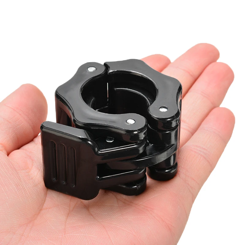 2Pcs Black Plastic Barbell Lock Collars Weight Lifting Barbell Clamps Collars Lock Fitness Gym Training 25mm New