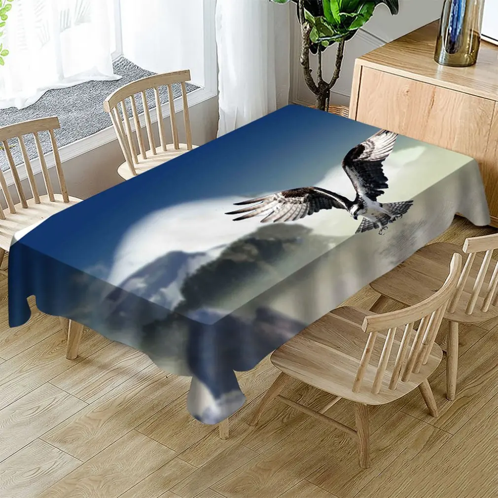 LY1212010216 Waterproof/oil-proof Polyester Rectangular Table Cover 152*214 CM Home Restaurant Table Cloth Cabinet Cover