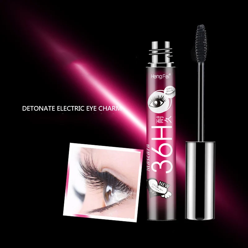 

Charming 4D Fiber Thick Waterproof Black Mascara Eyelash Makeup Tools Extended Eyelashes Curl Mascara