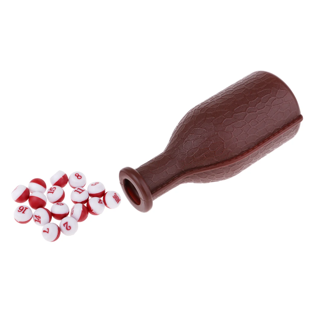 Billiard Pea Shaker Bottle Tally Ball Pea Kelly Pool for Party/ Club Fun Snooker Playing