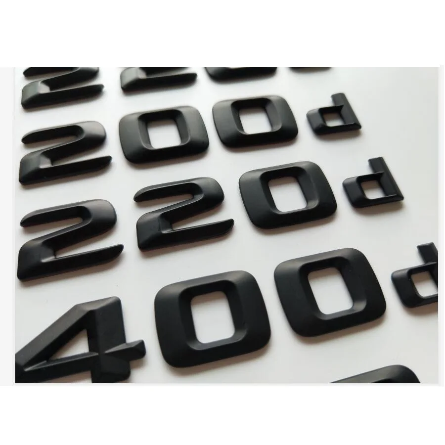 메르세데스 벤츠 3D 문자 엠블럼 배지, 메르세데스 벤츠 C218 X218 CLS20d CLS250d CLS350d CLS400d CLS500d 4MATIC CDI CGI용, 매트 블랙