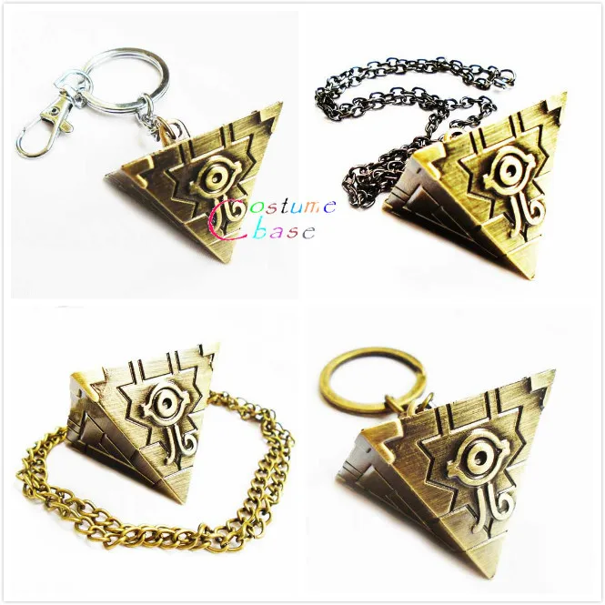 

Duel Monsters Cosplay Necklace Lovely Yu Gi Oh Yugioh Millenium Mans Pendant Jewelry Keychain Keyring Key Holder