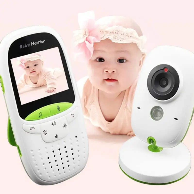 

Wireless Video Baby Monitor Color Security Camera 2 Way Talk NightVision IR LED Temperature Monitoring Infant Baby Camera