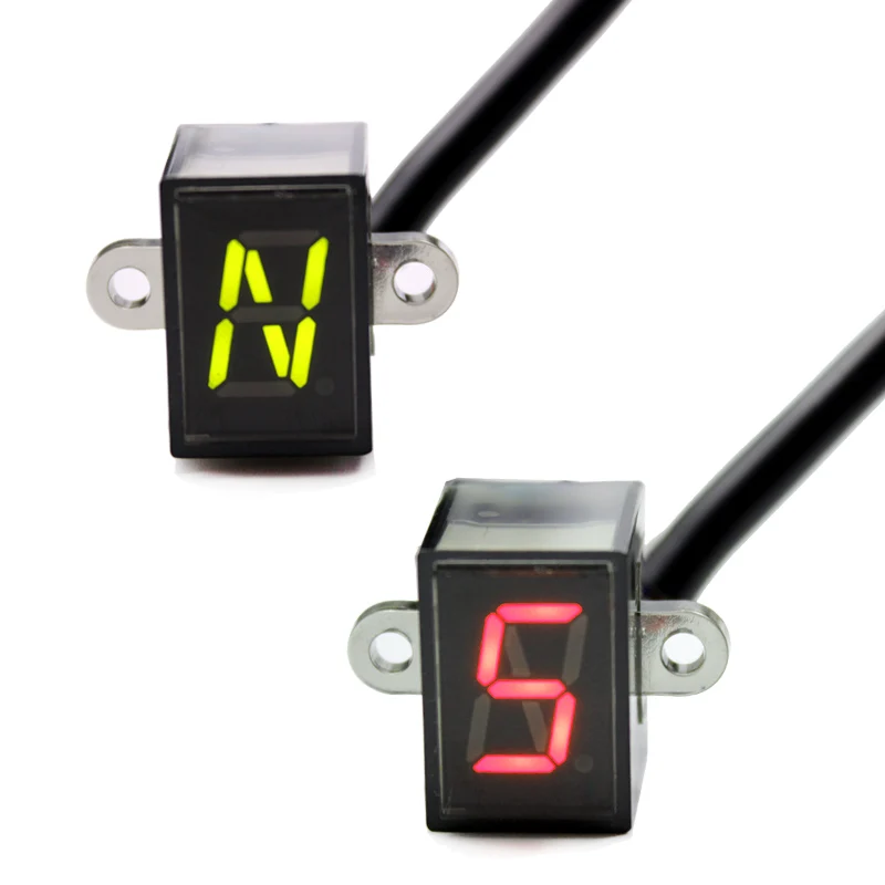 Feardevil 6 Speed Black Motorcycle Digital Display Led Universal Motocross Off-road Moto Light Neutral Gear Indicator Display